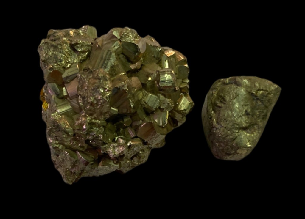 Drusa de pirita cúbica