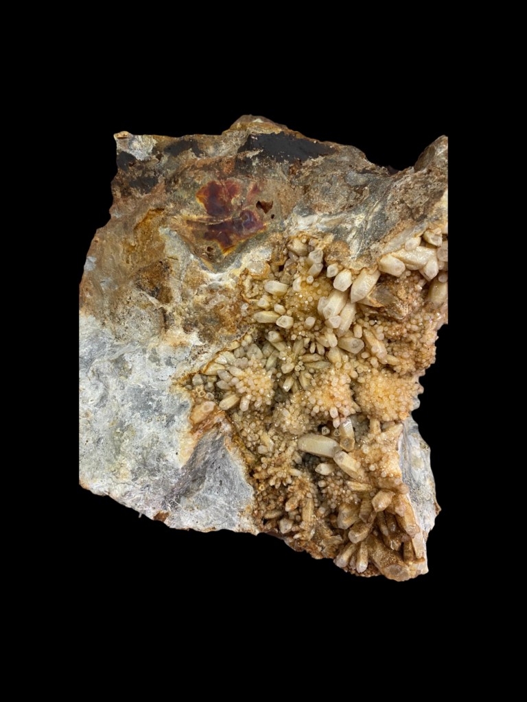 Asociación mineral sobre losa